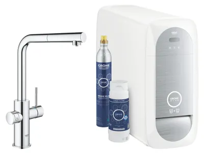 Produktbild von GROHE Blue Home L-Auslauf Starter Kit mit herausziehbarem Auslauf