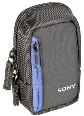 Immagine prodotto di Sony LCS-CS2/BC1 - Custodia morbida da trasporto per fotocamera compatta, nera e blu