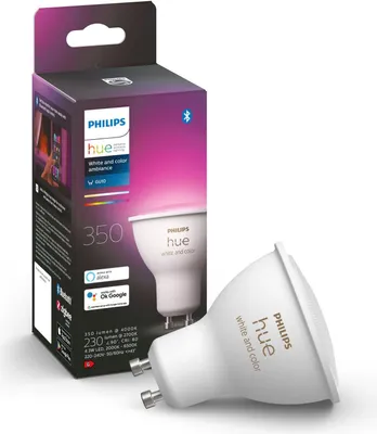 Produktbild von LED žiarovka Philips HUE 8719514339880 White And Color Ambiance GU10 4,3 W 230lm 2000-6500K stmievateľná - kompatibilná so SMART HOME by hornbach