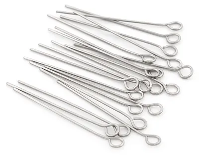 Produktbild von Vintageparts Ösenstifte 304 Edelstahl 30 mm, 20 Stück