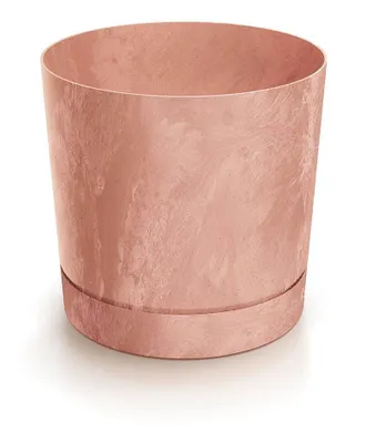 Produktbild von Blumentopf TUBO PM Betoneffekt Terrakotta 23,9 x 23 cm