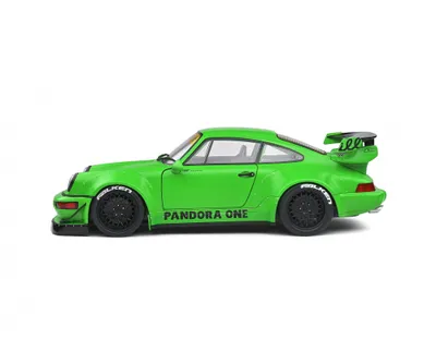 Immagine prodotto di Solido modello di auto in scala 1:18 Porsche RWB 964 Pandorra One verde 2016 S1807502