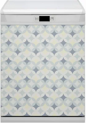 Produktbild von Küche Dekorative Magnete  Magnet Folie für Geschirrspüler 60x80 cm   - Retro -Muster