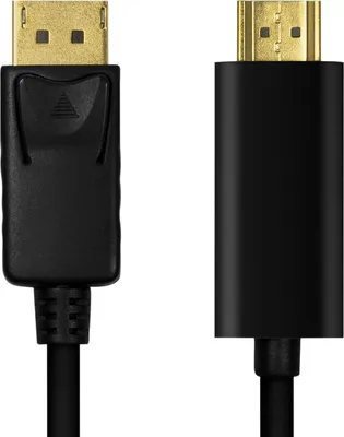 Produktbild von LogiLink CV0127, 2 m, DisplayPort, HDMI Typ A (Standard), Männlich, Männlich, Gerade