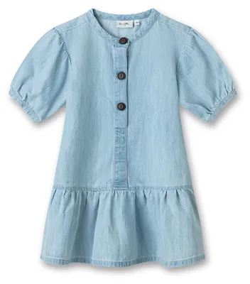 Produktbild von Sanetta Pure Mädchen-Kleid kurzarm Denim blau 80
