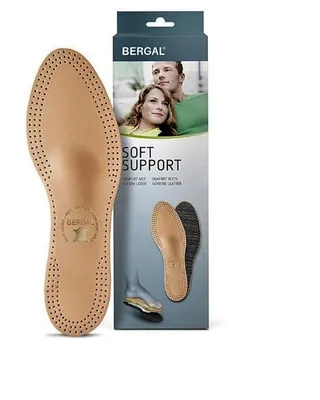 Produktbild von Bergal Soft Support Leder Senk-Spreizfuß Einlage Einlegesohlen Gr. 38