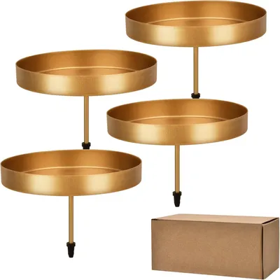 Produktbild von 4 Adventskranz-Kerzenhalter für Stumpenkerzen, Stumpenkerzenhalter, Weihnachtsdekoration, Kerzenleuchter, saisonale und skandinavische Dekoration