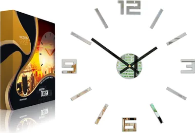 Produktbild von ModernClock, Wanduhr Arabisch spiegel, 50cm, DIY, wanduhr modern, Quarzuhr, acrylglas
