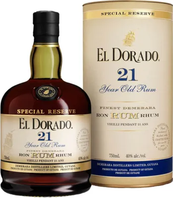 Produktbild von El Dorado 21 Years + Box 700ml 43% Vol.