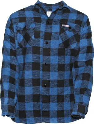 Produktbild von Holzfällerhemd, blau-schwarz, kariert M