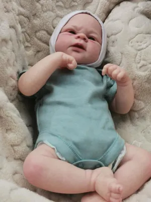 Zdjęcie produktu dla 46CM Premie Baby Reborn Doll Lifelike Elijah Wysokiej jakości ręcznie malowana lalka Genesis z widocznymi żyłami Kolekcjonerska lalka artystyczna,