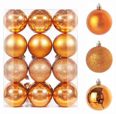 Weihnachtskugeln 24 Stück, 3 cm, bruchsicher, bunt, mit Aufhängeöse