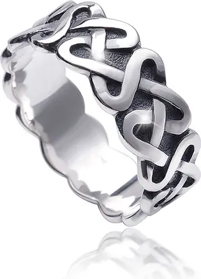 Produktbild von MATERIA Damen Ring Knoten keltisch 925 Sterling Silber antik e Fertigung #SR-126