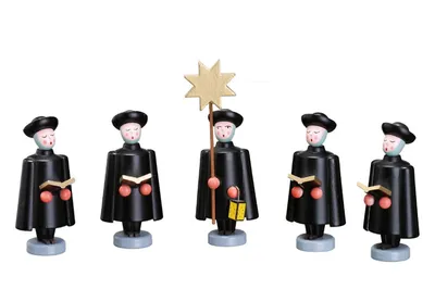 Produktbild von Weihnachtsfiguren Set Kurrendefiguren groß Höhe ca 10cm NEU