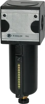 Produktbild von Riegler Filter »multifix«, Metallbeh. u. Sichtrohr, 5 µm, BG 1, G 1/4, HA