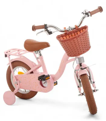 Produktbild von AMIGO Kinderfahrräder Mädchen Fairy 12 Zoll Mädchen Rücktrittbremse Lachsfarben