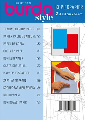 Produktbild von Burda Style Kopierpapier Blau Rot 57x83 cm Nähzubehör Schnittmusterpapier