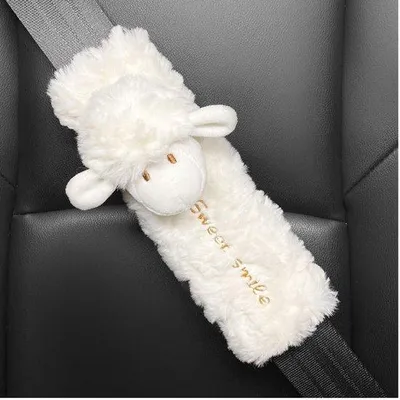 Produktbild von Zwei Autositzkissen, Sicherheitsgurt, Autositzkissen, Plüsch, für Auto, Schultergurte, weich, süß