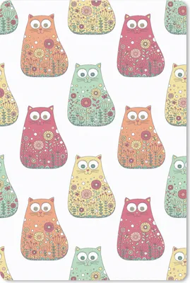 Produktbild von MuchoWow® Mauspad Mousepad Mädchen - Katze - Blumen - Muster - Mädchen - Kinder - Kinder 40x60 cm - Mousepads - Maus Mat - Pad - Mausunterlage - Schreibtisch Accesoire
