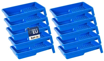 Immagine prodotto di BAKOKI, 10 vaschette colorate, 15x29 cm, vaschetta per vernici, contenitore in plastica per vernici