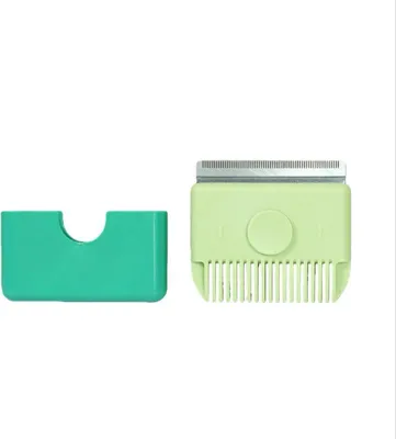 Image de INF Peigne Multifonctionnel pour Animaux - Toilettage Doux Chats et Chiens Vert