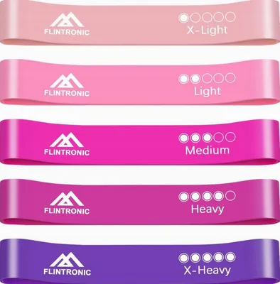 Produktbild von 5er Set Widerstandsbänder Fitness Yoga Sport Trainingsbänder