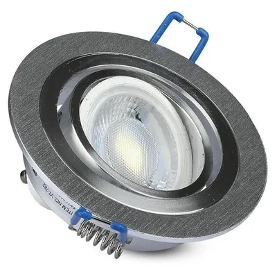 Productafbeelding van Wandlamp van geborsteld aluminium met GU10-fitting, ideaal voor de hal