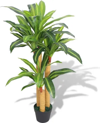 Obrázek produktu pro Umělá rostlina dracéna s květináčem 100 cm zelená