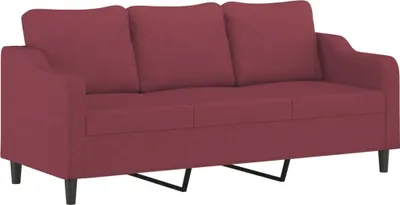 Produktbild von vidaXL 3-Sitzer-Sofa Weinrot 180 cm Stoff