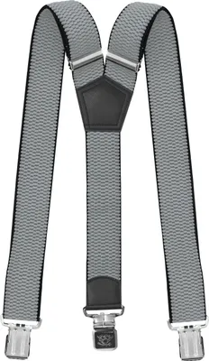 Produktbild von Fabio Farini - 1 Stück 4cm Breites Y-Design verstellbar mit extra starken Clipverschluss, Hellgrau