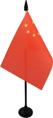 Produktbild von China Büroflagge - Bürostandardsflagge - Bürodekoration - 100% Polyester - 15 x 10 cm