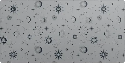 Produktbild von Kosmische Muster– Schreibtischunterlage – Schreibtisch Tischunterlage – 90x45 cm – Unterlage Groß Schreibtischmatte