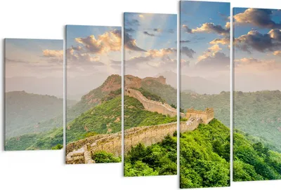 Produktbild von Bild auf Leinwand - Leinwandbild - Wand Berg asiatisch china - 150x100cm - Wand Bild - Wanddeko - Leinwanddruck - Bilder - Kunstdruck - Wanddekoration - Leinwand bilder - Wandkunst - EG150x100-3069