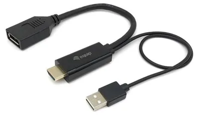 Produktbild von Equip 119039, 0,15 m, HDMI Typ A (Standard), DisplayPort, Männlich, Männlich, Gerade