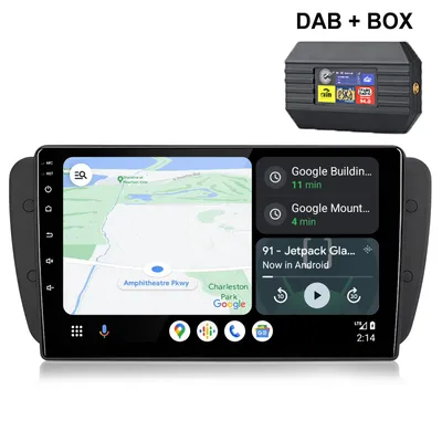 Produktbild von 9'' Andriod 15 Autoradio Carplay Andriod Auto Für Seat Ibiza 6j 2009-2013 GPS Navi WIFI Bluetooth FM RDS SWC DSP 2Din 4Kern USB DAB+ 2+64GB