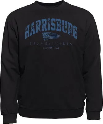 Produktbild von Übergrößen Sweatshirt AHORN SPORTSWEAR Harrisburg blau Schwarz 4XL