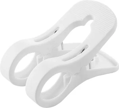 Produktbild von Große Plastikwinddichte Quilt Kleidung Strandtuch Handtuch Hangsklammer Pegs Wäscheklammer-Weiß
