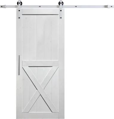 Produktbild von HOME DELUXE - Holzschiebetür SHIVA - Kiefernholz - 205 x 105 cm, inkl. Gleitschiene und Rollen I Holztür Wohnungstür Innentür