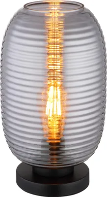 Produktbild von Globo Lighting Tischleuchte Metall schwarz matt, 1x E27