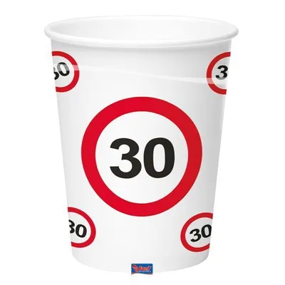 Obrázek produktu pro Párty kelímky dopravní značka 30 - 350ml - 8 ks