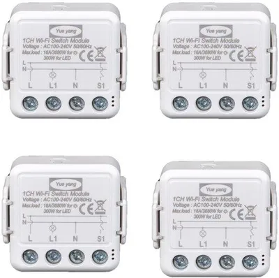 Produktbild von Mini WiFi-Schaltmodul - Drahtloser 16A-Relais-Controller für Heimautomatisierung