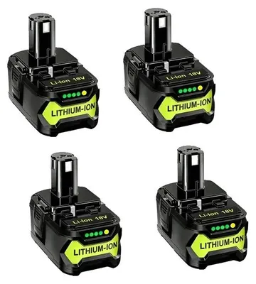Imagen del producto de Batería, capacidad de 8000 mAh, compatible con herramientas eléctricas, pack de 4 baterías de 8000 mAh