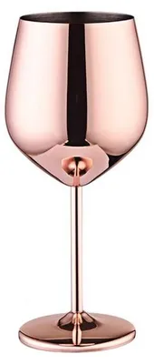 Produktbild von 2x Wein-/Cocktailgläser, Edelstahl, kupferfarben, 0,5 Liter
