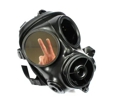 Produktbild von Outsert Linsen für S10 Gasmaske Spiegelfolie Außenring Gasmask Britische S10