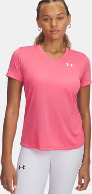 Produktbild von UNDER ARMOUR TECH SSV- SOLID Super Pink / White L