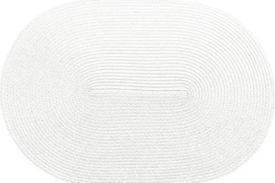 Produktbild von Tischset Woven oval weiß 30 x 45 cm
