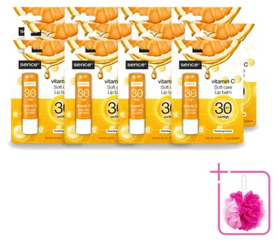 Productafbeelding van 12 x Sence Soft Care Vitamine C Lippenbalsem - 4,3 g - Voordeelverpakking - 12 stuks