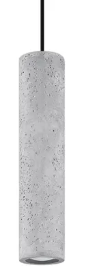 Zdjęcie produktu dla Lampa wisząca LUVO czarno-szara 1xGU10x40W beton architektoniczny wym:100x8x8cm IP20 Sollux Lighting