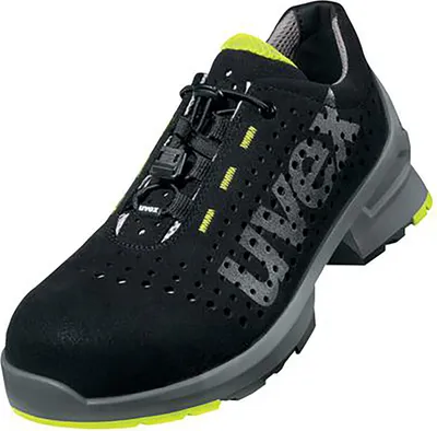 Produktbild von uvex 1 Halbschuhe S1 schwarz, gelb Weite 14 Gr. 43