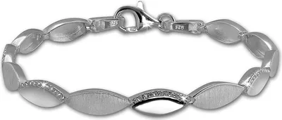 Image de SilberDream Bracelet 19cm en argent 925 Elegance blanc pour femme SDA453W